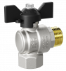 Кран шаровой угловой  бабочкаа1/2"в-н Pride LD  