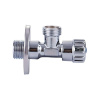 Вентиль угловой хромированный 1/2"х1/2" (VER57) ViEiR
