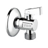 Кран угловой с розеткой  1/2"х3/4" н-н VIEIR хром