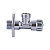 Вентиль угловой хромированный 1/2"х1/2" (VER57) ViEiR