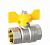Кран газовый полнопроходной бабочка 1/2" в-в Pride LD