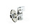 Кран угловой для стиральной машины н-н 1/2" х 3/4" Uni-Fitt (Италия)